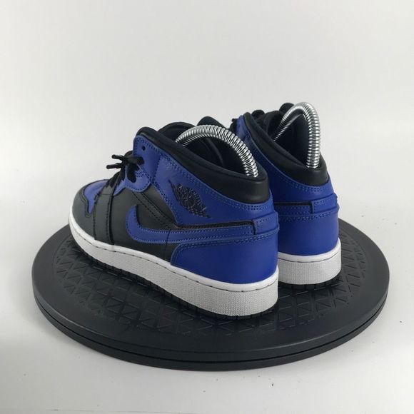 Nike Air Jordan 1 Mid GS Hyper Royal Blue/Black 554725-077 Youth Size 4Y - Picture 7 of 12